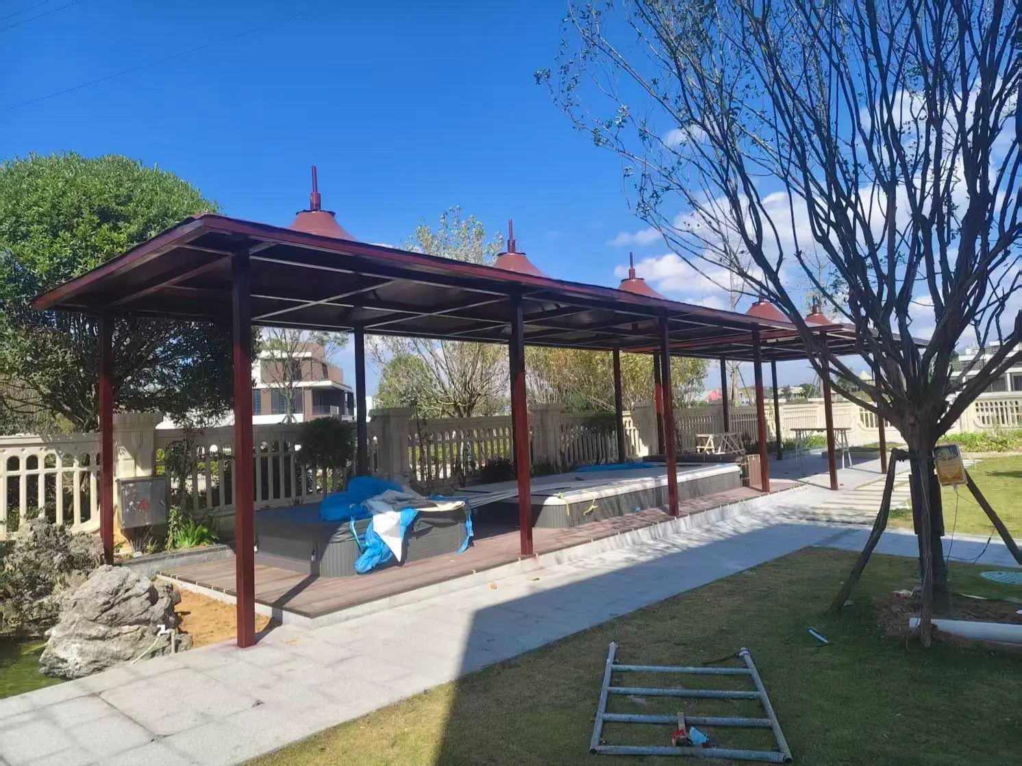 贵州黎平园区小区膜结构停车棚怎么选？本地源头工厂拆解三大坑，避开返修翻倍成本